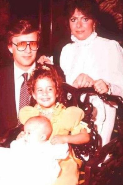 Allegra Gucci old image with her family