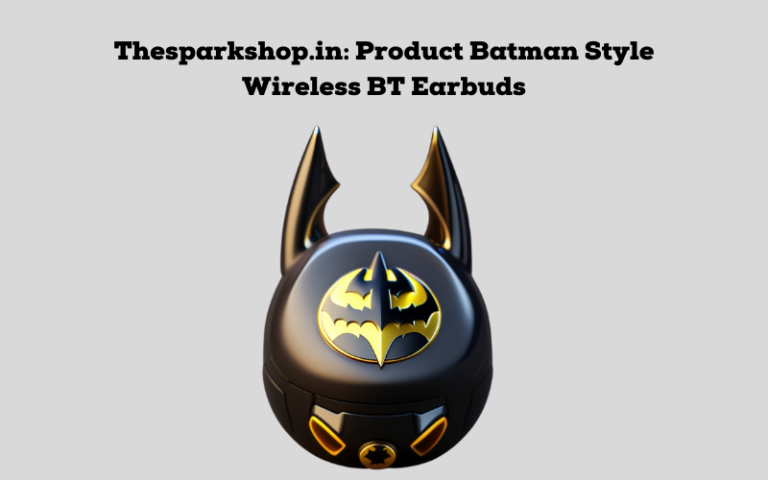 Thesparkshop.in Product Batman Style Wireless BT Earbuds